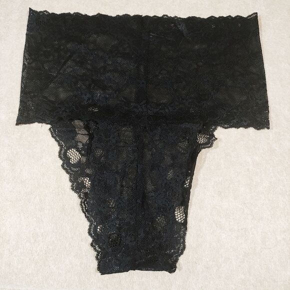 Elegant Black Lace High-Waisted Panty #9 - Picture 4 of 5